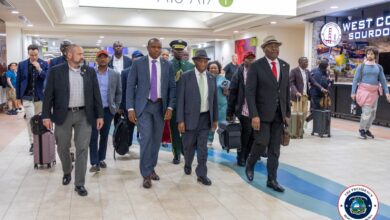 Boakai arrives in Sacramento for 34th Africa Peace Awards