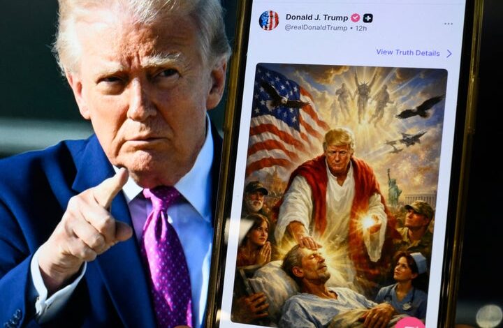 Trump Says AI Image of Him as Jesus Was “Me as a Doctor”