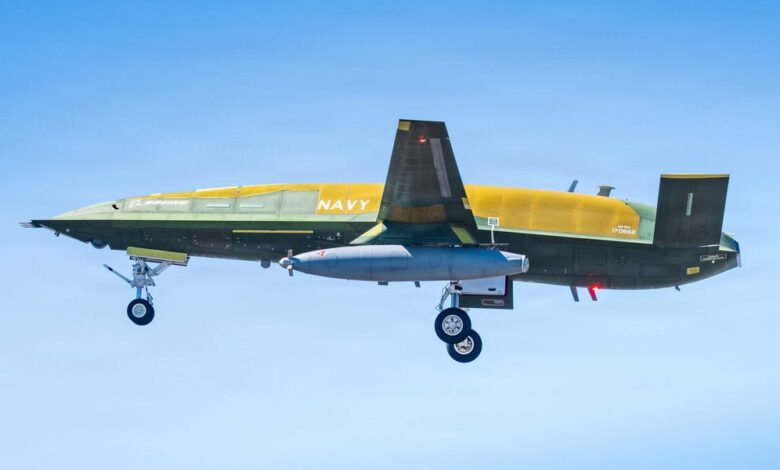 US Navy MQ-25A Stingray refueling drone begins test flights