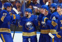 Bruins’ Lindholm scores tying goal to force overtime in Boston’s first-round series against Buffalo