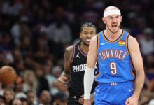 OKC Thunder’s Alex Caruso gamer display vs Suns