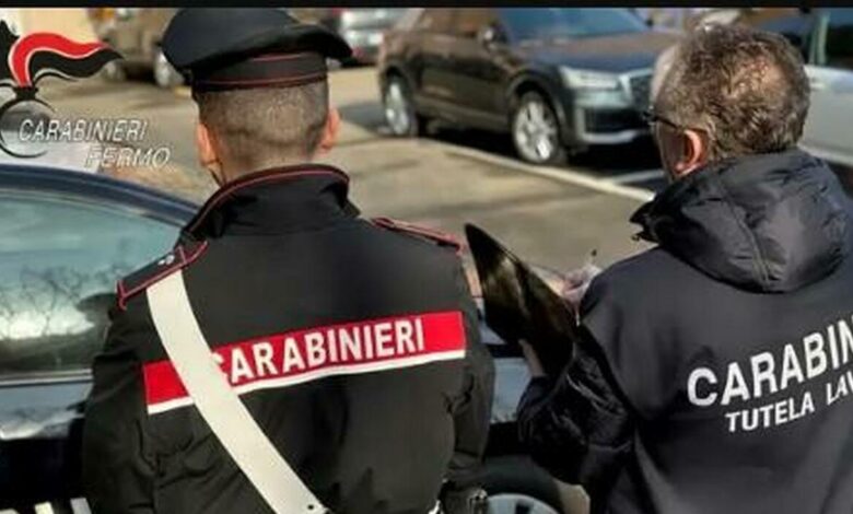 Fermo, sicurezza a rischio nel cantiere: multe da 60mila euro e 9 denunce
