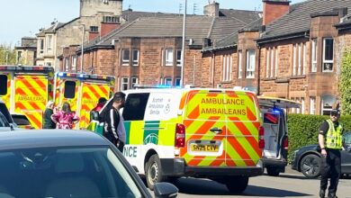 Two Glasgow schoolboys in hospital after ‘group throw fireworks at each other’