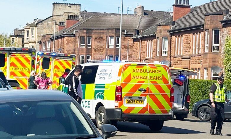 Two Glasgow schoolboys in hospital after ‘group throw fireworks at each other’