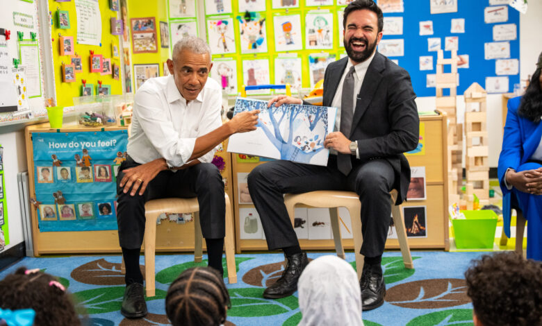 Obama and Mamdani sing on Bronx visit amid NYC tax fight