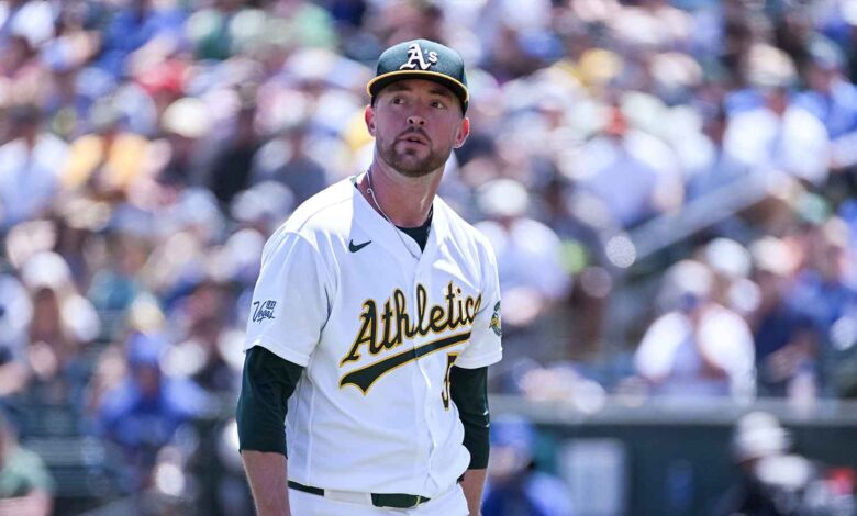 Athletics Pitcher Exits vs Royals With Hip Concern