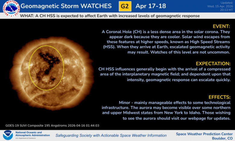 Northern lights forecast: Could reach Illinois and Oregon tonight