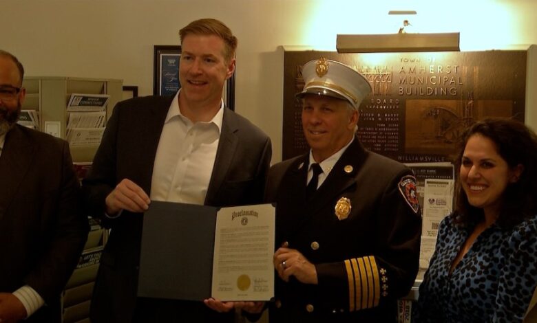Amherst honors Getzville fire captain after Radcliffe Drive rescue