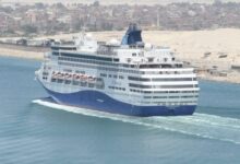 MSC and Celestyal Cruise Ships Transits Suez After Escape from Persian Gulf