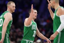 Celtics spoil Embiid’s return, lead 3-1 after 128-96