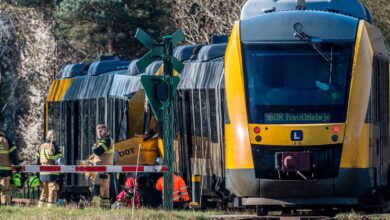 Fimm í lífs­hættu eftir lestarslysið á norðanverðu Sjálandi