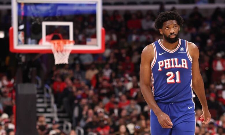 Sixers Embiid strength program after appendectomy — series timeline