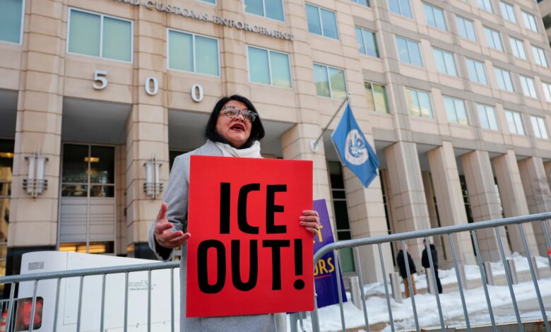 ICE warehouse detention ban proposed by Rashida Tlaib