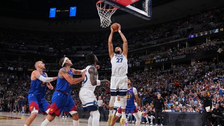 Rudy Gobert’s big Game 2 vs Nikola Jokic proves the doubters wrong