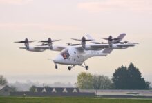 Electric air taxis cleared: Vertical Aerospace’s VX4 transition test