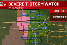 First Alert: Storms Moving In—Damaging Winds Possible