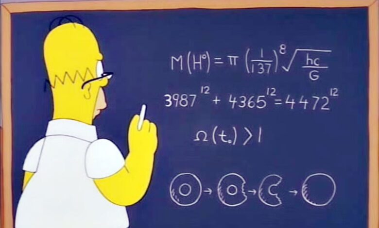 Simpsons Fermat Easter egg: the hidden math