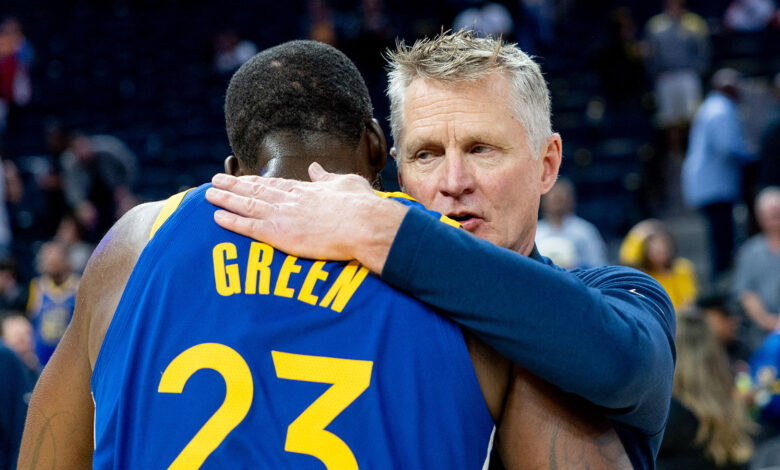 Steve Kerr turns Curry-Jordan talk into Draymond Green praise