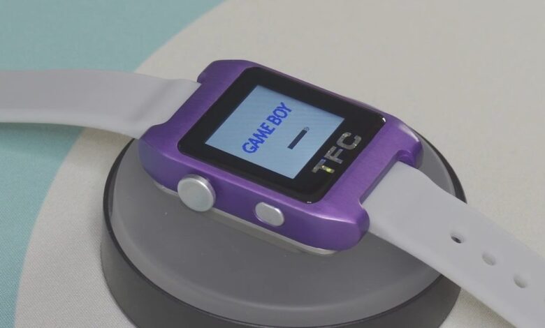 Game Boy Color watch: the “Time Frog Color” runs real cartridges