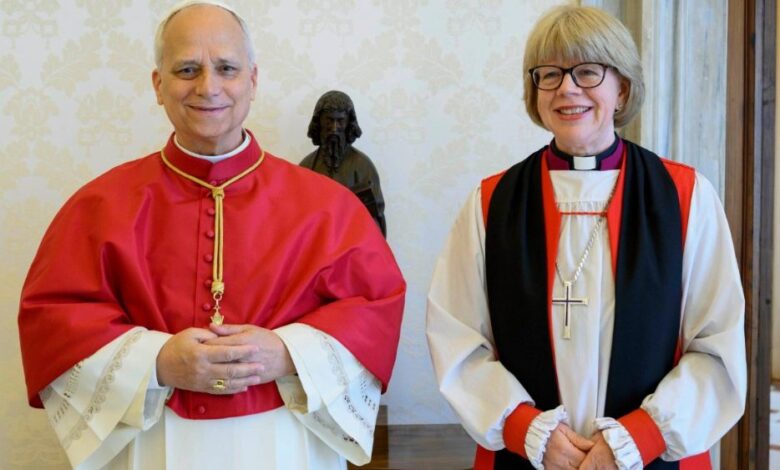 Leão XIV reforça unidade cristã com arcebispa