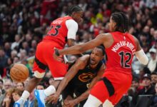 Raptors’ defence sparks improbable Game 4 win despite cold shooting