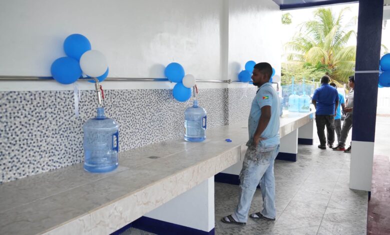 15 new water refill stations planned across Guyana as Pouderoyen reopens