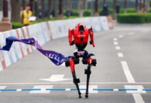 Humanoid robots sprint past rivals in 100-metre race