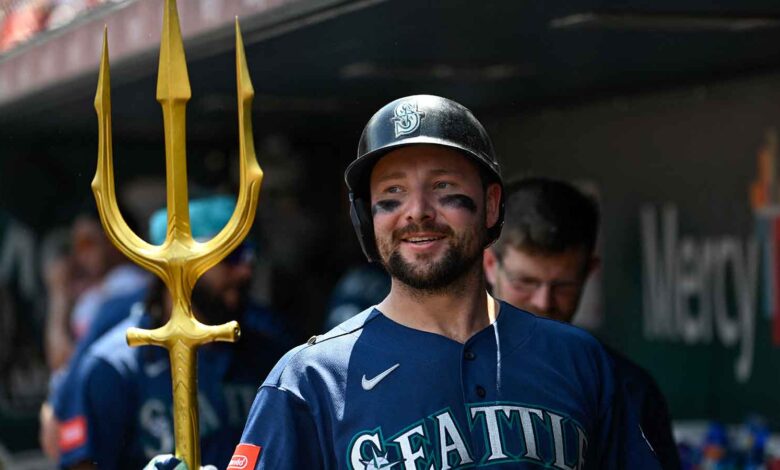 Mariners catcher Cal Raleigh’s “Big Dumper” cup steals the show