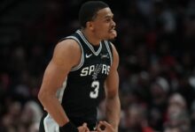 Spurs vs Trail Blazers: Spurs win without Wembanyama, lead 2-1
