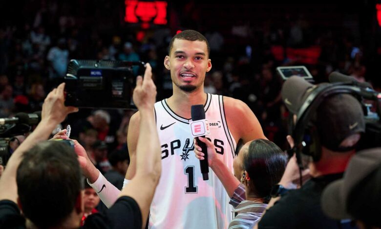 Spurs’ Wembanyama stars again as they beat Blazers 114-93