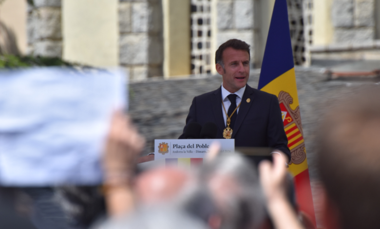 Macron alerta que Andorra no tindrà una segona oportunitat si rebutja l’acord UE