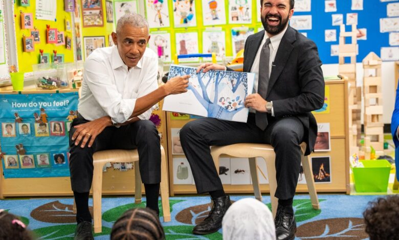 Obama meets Mamdani in NYC ahead of preschool reading event