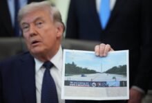 Trump plans to resurface Lincoln Memorial pool in American flag blue