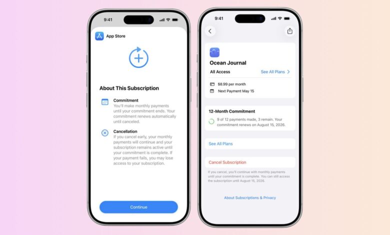 Apple Adds App Store Monthly Subscriptions With 12-Month Commitment