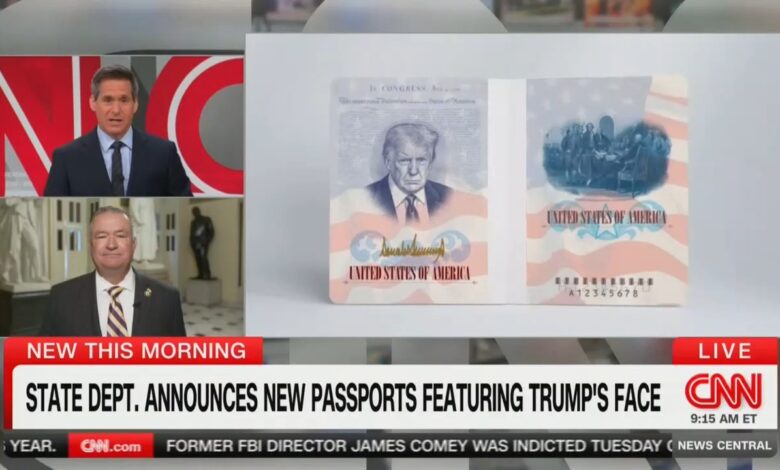 House Republican Fumes at Trump-Face Passports