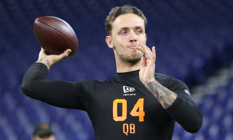 Carson Beck rises in NFL Draft talk — but “villain” QB label lingers