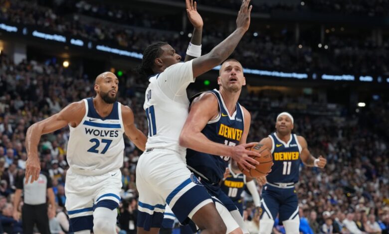 Jokic triple-double lifts Nuggets from elimination vs Wolves