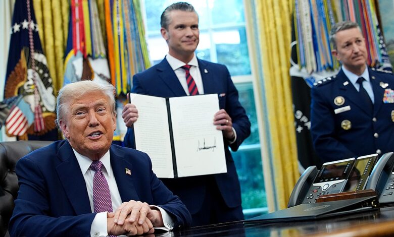 Pentagon asks Congress to codify “Department of War” name change