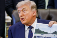 Trump announces ‘American flag blue’ for National Mall reflecting pool