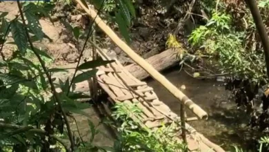 Vecinos de Capira desafían el peligro tras colapso del puente en el río Perequeté