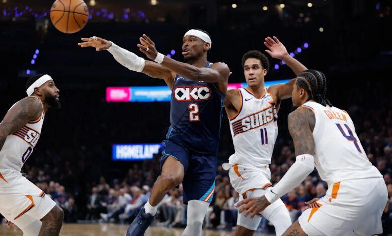 Oklahoma City Thunder vs Phoenix Suns: Where to watch today