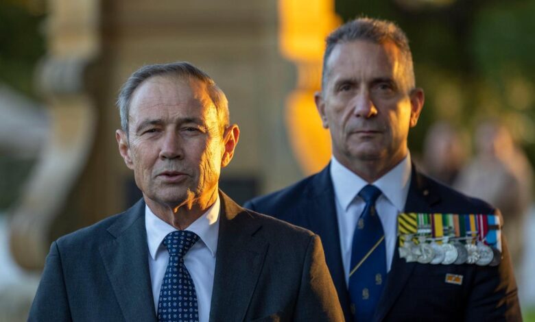 WA Premier Roger Cook blasts Anzac Day hecklers at Kings Park dawn service