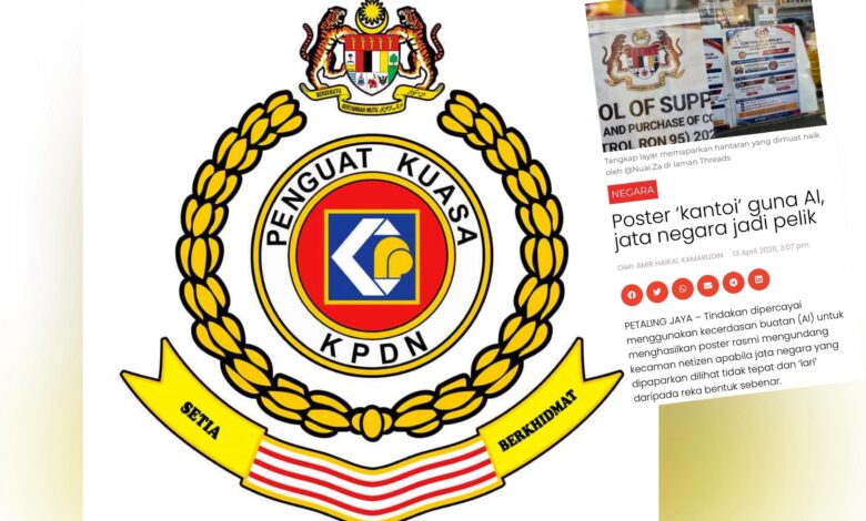 Jata Negara Guna AI: KPDN Akui Kesilapan Cetakan Stesen Minyak