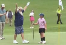 John Daly’s clutch moment: he hands a putt to a kid who drains it