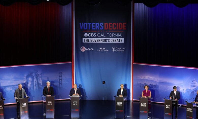 California governor debate: Candidates spar before June 2