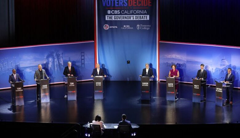 California governor debate: Becerra vs. rivals on healthcare, climate