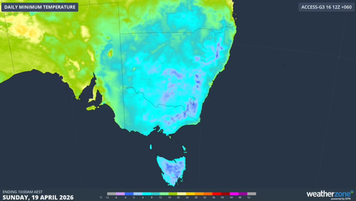 Australia’s south-east braces for freezing mornings as cold front hits