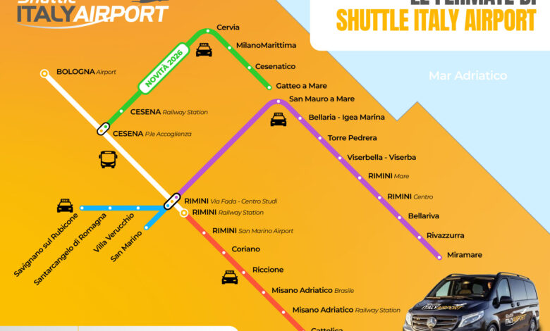Più collegamenti per la Riviera Romagnola: Shuttle Italy Airport amplia il “Door to Door” da Bologna