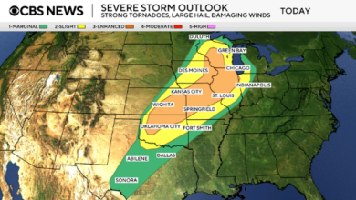 Tornado, hail and flooding threat returns for parts of the central U.S.