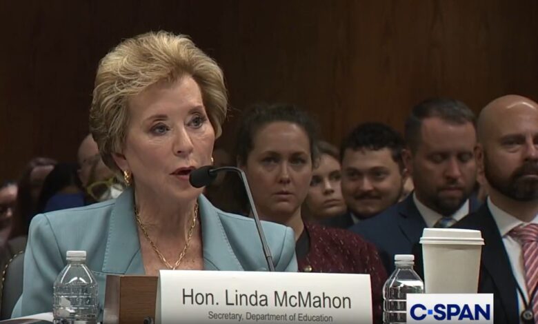 Linda McMahon Faces Senate Backlash Over OCR Cuts Claim